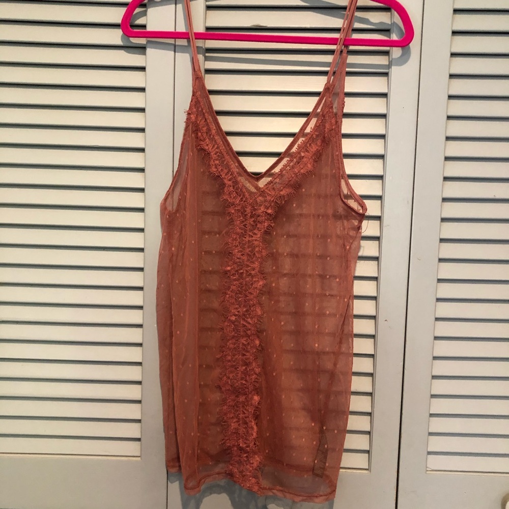 KIMCHI BLUE lace see through blouse